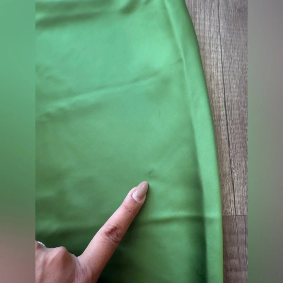 House of Harlow 1960 Satin Fringe Hem Cami & Skirt Set cami Size XS skirt size S - Picture 4 of 9